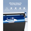 image:imageVEVOR Vinyl Cutter 53 Inch Vinyl Cutter Machine SemiAutomatic DIY Vinyl Printer Cutter Machine Manual Positioning Sign Cutting with Floor Stand Signmaster Software53 Inch