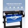 image:imageVEVOR Vinyl Cutter Machine Upgraded 28 Inch Paper Feed Cutting Plotter Bundle Adjustable Force amp Speed Vinyl Printer with Powerful Stepper Motors Signmaster Software Compatible with Windows System28 Inch