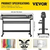 image:imageVEVOR Vinyl Cutter Machine Upgraded 28 Inch Paper Feed Cutting Plotter Bundle Adjustable Force amp Speed Vinyl Printer with Powerful Stepper Motors Signmaster Software Compatible with Windows System53 Inch