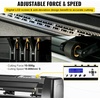 image:imageVEVOR Vinyl Cutter Machine Upgraded 28 Inch Paper Feed Cutting Plotter Bundle Adjustable Force amp Speed Vinyl Printer with Powerful Stepper Motors Signmaster Software Compatible with Windows System53 Inch