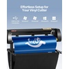 image:imageVEVOR Vinyl Cutter Machine Upgraded 28 Inch Paper Feed Cutting Plotter Bundle Adjustable Force amp Speed Vinyl Printer with Powerful Stepper Motors Signmaster Software Compatible with Windows System34 Inch