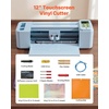image:imageVEVOR Vinyl Cutting Machine 12 in Button and Screen Controlled Vinyl Cutter 20000 Builtin Design Resources Compatible with Mac Windows Android and iOS for Creating Customized Crafts Cards228 x 736 x 661 In