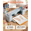 image:imageVEVOR Vinyl Cutting Machine 12 in Button and Screen Controlled Vinyl Cutter 20000 Builtin Design Resources Compatible with Mac Windows Android and iOS for Creating Customized Crafts Cards228 x 736 x 661 In