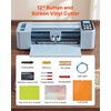 image:imageVEVOR Vinyl Cutting Machine 12 in Button and Screen Controlled Vinyl Cutter 20000 Builtin Design Resources Compatible with Mac Windows Android and iOS for Creating Customized Crafts Cards228 x 736 x 661 In