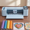 image:imageVEVOR Vinyl Cutting Machine 12 in Button and Screen Controlled Vinyl Cutter 20000 Builtin Design Resources Compatible with Mac Windows Android and iOS for Creating Customized Crafts Cards228 x 736 x 661 In