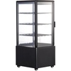 image:imageVEVOR XC78L1R Cake Refrigerated 3 CuFt85L Countertop Pastry Commercial Display Case with LED Lighting TURBO FrostFree AirCooling Locked Door for Bakery 188 x 169 x 38 in Black  3Tier Commercial Display Refrigerator with LED Lighting FrostFree AirCooling Locked Door for Bakery188 x 169 x 38 in