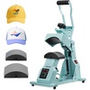 image:imageVEVOR 2in1 Hat Heat Press Machine with 2 Platens amp Caps Stretcher Precise TempampTimer Control Hat Press Heat Machine for Caps Compatible with HTV Iron On and Sublimation Projects Light BlueGreen