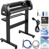 image:imageVEVOR 34inches Vinyl Cutter Machine Bluetooth Cutting Plotter Machine 400in10m Accuracy Steel Roller Shaft Adjustable Speed Force SignMaster Tool Kit for Sign Making Windows amp Mobile28 Inch  MACPC