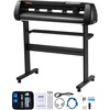 image:imageVEVOR 34inches Vinyl Cutter Machine Bluetooth Cutting Plotter Machine 400in10m Accuracy Steel Roller Shaft Adjustable Speed Force SignMaster Tool Kit for Sign Making Windows amp Mobile34 Inch  Black  Signmaster