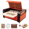 image:imageVEVOR 55W CO2 Laser Engraver 20 x 12 in Desktop CO2 Laser Engraver and Cutter Machine with 16MP Camera Water Pump Rotary Axis Compatible with LightBurn CorelDRAW RDWorks for Wood Acrylic Glass130W Autofocus 2 Way Pass Through