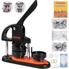 image:imageVEVOR Button Maker Machine 225 inch58mm Pin Maker with 100pcs Button Parts Button Maker with Panda Magic Book Ergonomic Arc Handle Punch Press Kit for Children DIY Gifts and Christmas225  100 pcs