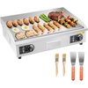 image:imageVEVOR Commercial Electric Griddle 2579 x 1575 inch 2800W 122570F Adjustable Temp Control Stainless Steel Body Full Flat with 2 Spatulas 2 Brushes and 4 Foot Pads for SteakNO PLUG