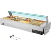 image:imageVEVOR Commercial Food Warmer 1500W Electric Stainless Steel Steam Food Warmer with Glass Cover 6 x 12 Size Pans Buffet Bain Marie with Soup amp Perforated Ladles for Catering Restaurant amp Party563 x 2244 x 1516 in