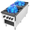 image:imageVEVOR Commercial Gas Stove with 6 Burners Propane and Natural Gas Countertop Cooking Stove Range Stainless Steel Gas Hot Plate Commercial Cooking Equipment for Restaurant 168000 BTU2 Burners