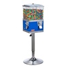 image:imageVEVOR Commercial Vending Machine Four Compartment Rotatable Gumball and Candy Dispenser Adjustable Height Coin Operated Candy Bank with Iron Stand for Business Toy Capsules Bouncy Balls Nut BlueBlue