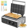 image:imageVEVOR Commercial Waffle Maker DualHead Round Waffle Baker Machine 2460W NonStick Stainless Steel Belgian Waffle Iron with Temp and Time Control Handle for Restaurant Bakery Snack Bar Family10Pcs