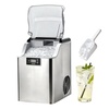image:imageVEVOR Countertop Ice Maker 33 lbs per Day SelfCleaning Portable Machine with Scoop DrawerStyle Ice Access Nugget IceMaking Machine with Chewable ICES for Home Kitchen Office Bar amp PartySliver