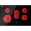 image:imageVEVOR Electric Radiant Cooktop 24in 2 Burners Builtin Electric Stove Top 1800W Ceramic Top Cooktop with Glass Panel Touch Control 9 Heat Level Residual Heat IndicatorTimer Child Lock 120V30 IN5 BurnerTouch Control