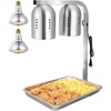 image:imageVEVOR Food Heat Lamp 500W Bulbs Commercial Food Warmer Light Electric Stainless Steel French Fry Heating Lamp FreeStanding Catering Food Warming Equipment for Kitchen Buffet Restaurant Silver