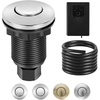 image:imageVEVOR Garbage Disposal Air Switch Kit 25 Sink Top Air Switch for Food Waste Disposal Polished Stainless Steel ONOFF Air Push Button for Waste Disposer  Suitable for Stainless Steel Countertops