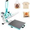 image:imageVEVOR Heat Press 15x15 High Pressure Heat Press Machine for T Shirts Slide Out Professional Heat Press for Sublimation Vinyl Heat Transfer Projects Heats Up Fast amp Evenly Green15x15Green