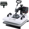 image:imageVEVOR Heat Press Machine 15 x 15 in 8in1 Multifunction 360 Swing Away Heat Up Fast and Even Digital Precise Control Sublimation Press Machine for TShirts Mugs Tumblers Caps PlatesHeat Press2 In 1