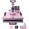 image:imageVEVOR Heat Press Machine 15x15 inch Heat Press Machine for TShirts 5 in 1 Heat Press with 30 OZ Tumbler Press Combo Tumbler Heat Press Machine Sublimation for Hat Cap Mug Plate Pink