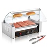 image:imageVEVOR Hot Dog Roller 7 Rollers 18 Hot Dogs Capacity 1050W Stainless Sausage Grill Cooker Machine with Dual Temp Control Glass Hood Acrylic Cover Bun Warmer Shelf Removable Oil Drip Tray ETL Certified  Stainless Machine with Dual Temp Control Glass Hood Acrylic Cover Bun Warmer Shelf Removable Oil Drip Tray ETL Certified7 RollersCover