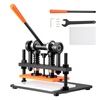 image:imageVEVOR Leather Cutting Machine 142 x 102 in Embossing Plate Manual Die Cutter 047 in Pressure Stroke Leather Embossing Machine Dual Guide Shafts Die Cut Machine for Various of Materials28x14 cm