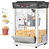 image:imageVEVOR Popcorn Machine 8oz Stainless Steel Kettle 800W Commercial Countertop Popcorn Maker 48 Cups per Batch Theater Style Popper with 2Button Control Glass Wall PC Door 1 Scoop 3 Spoons RedBlack