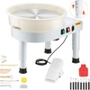 image:imageVEVOR Pottery Wheel for Adults 11in28cm Ceramic Wheel Forming Machine 06in Adjustable Lift Leg 350W Professional Pottery Kit with Foot Pedal Detachable Basin for Work Art Craft DIY WhiteWhite 14inch