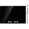 image:imageVEVOR SK92IHA36CK04 9200W Electric Countertop Burner Knob Control Stove Builtin Induction Cooktop with 12 Temperature Settings Glass Surface Auto ShutOff 36in 5 Burners220V Black30in 4 Burners220V