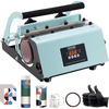 image:imageVEVOR Tumbler Heat Press Machine 1130oz Mug Press Heat Up Fast and Even Tumbler Press with Sublimation Paper Tape and Gloves Temp and Time Setting for Sublimation Tumblers Cups Mugs GreenGreen