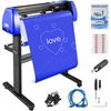 image:imageVEVOR Vinyl Cutter 53 Inch Vinyl Cutter Machine SemiAutomatic DIY Vinyl Printer Cutter Machine Manual Positioning Sign Cutting with Floor Stand Signmaster Software28 Inch20 Blades