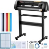 image:imageVEVOR Vinyl Cutter Machine Upgraded 28 Inch Paper Feed Cutting Plotter Bundle Adjustable Force amp Speed Vinyl Printer with Powerful Stepper Motors Signmaster Software Compatible with Windows System28 Inch