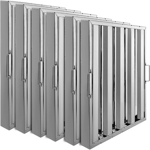 image:imageVBENLEM Pack of 6 Hood Filters 195W x 245H Inch 430 Stainless Steel 4 Grooves Commercial Hood Filters Range Hood Filter for Grease Rated Commercial Kitchen Exhaust Hoods195W x 195H Inch