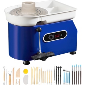 image:imageVEVOR 11in Pottery Wheel for Adults Beginners 450W Ceramic Wheel Forming Machine With LCD Touch Screen Adjustable 60300RPM Speed Handle and Foot Pedal Control 32PCS Accessory Tools Kit Craft Gift11inLCD Touch Screen