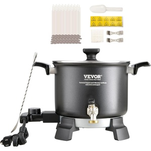 image:imageVEVOR 20Lbs Wax Melter for Candle Making 10 L Extra Large Electric Wax Melting Pot with Easy Pour Spout and 5Level Temp Control Easy Clean for Candle Soap Cream Beauty Bulk Production BusinessWax Melter 5 L