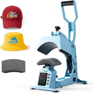 image:imageVEVOR 2in1 Hat Heat Press Machine with 2 Platens amp Caps Stretcher Precise TempampTimer Control Hat Press Heat Machine for Caps Compatible with HTV Iron On and Sublimation Projects Light BlueLight Blue