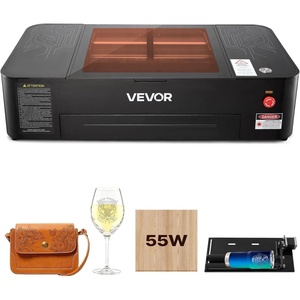 image:imageVEVOR 55W CO2 Laser Engraver 20 x 12 in Desktop CO2 Laser Engraver and Cutter Machine with 16MP Camera Water Pump Rotary Axis Compatible with LightBurn CorelDRAW RDWorks for Wood Acrylic Glass55W Autofocus with Rotary Axis