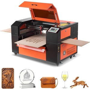 image:imageVEVOR 55W CO2 Laser Engraver 20 x 12 in Desktop CO2 Laser Engraver and Cutter Machine with 16MP Camera Water Pump Rotary Axis Compatible with LightBurn CorelDRAW RDWorks for Wood Acrylic Glass50W 4 Way Pass Through