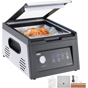 image:imageVEVOR Chamber Vacuum Sealer 260W Sealing Power Vacuum Packing Machine for Wet Foods Meats Marinades and More Compact Size with 102 in Sealing Length Applied in Home Kitchen  Stainless Steel Machine for Wet Foods Meats Marinades amp More Compact Size with 102 Seal Length Applied in Home KitchenBlack