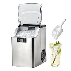 image:imageVEVOR Countertop Ice Maker 33 lbs per Day SelfCleaning Portable Machine with Scoop DrawerStyle Ice Access Nugget IceMaking Machine with Chewable ICES for Home Kitchen Office Bar amp PartySliver