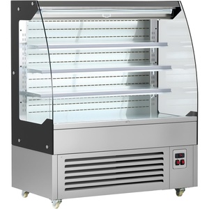 image:imageVEVOR Open Air Merchandiser 46 cu ft Shelving Commercial Refrigerator Grab and Go Fan Cooling Display Cooler with LED Lighting Night Curtain Horizontal for Restaurants Stores Office75 cuft
