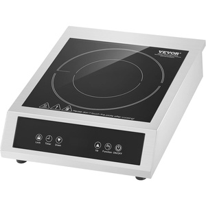 image:imageVEVOR Portable Commercial Cooktop 5000W Induction Burner with 16 Temp Settings Stainless Steel Countertop Induction Hot Plate with 4H Timer Child LockCommercial
