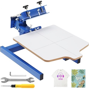 image:imageVEVOR Screen Printing Machine 1 Color 1 Station Silk Screen Printing Press 212x177in  54x45cm Screen Printing Press DoubleLayer Positioning Pallet Adjustable Tension for TShirt DIY Printing