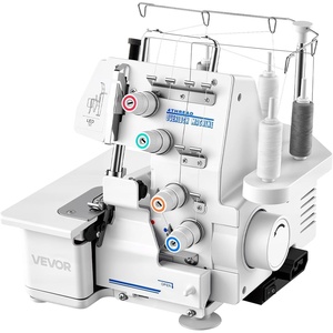 image:imageVEVOR Serger Overlock Sewing Machine 1250 Stitches Per Minute 234 Thread Capability 072 Adjustable Differential Feed with Free Arm and LED Light Sewing Machine for Various Fabrics White34 Thread