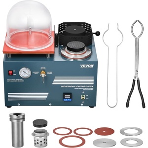 image:imageVEVOR Vacuum Investing Casting Machine with Melting Furnace Convenient Oil Injection Port Precision Pressure Gauge AllinOne Machine for Casting Jewelry and Melting Scrap Silver Gold CopperCasting Machine with Melting Furnace