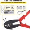 image:imageMophorn Hand Swager Crimper 30 InchSwaging Tool for 532 14 516 Wire RopeHand Cimping Tool for Copper Aluminum Oval Sleeves and Stop SleevesWire Rope Crimping Tool Swage Tool Long Handle Lab30 Inch