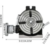 image:imageMophorn Rotary Table 8Inch Horizontal Vertical HV8 Precision 3MT Milling Drilling Machine Vernier Reading Milling Drilling Boring6 in